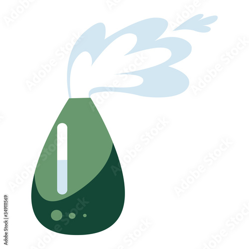 Humidifier air diffuser icon. Purifier microclimate ultrasonic home flat icon, Modern healthy humidity Machine. flat vector illustration in cartoon style.