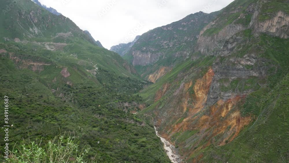View of the Colca Canyon in Peru View of the Colca Canyon in Peru