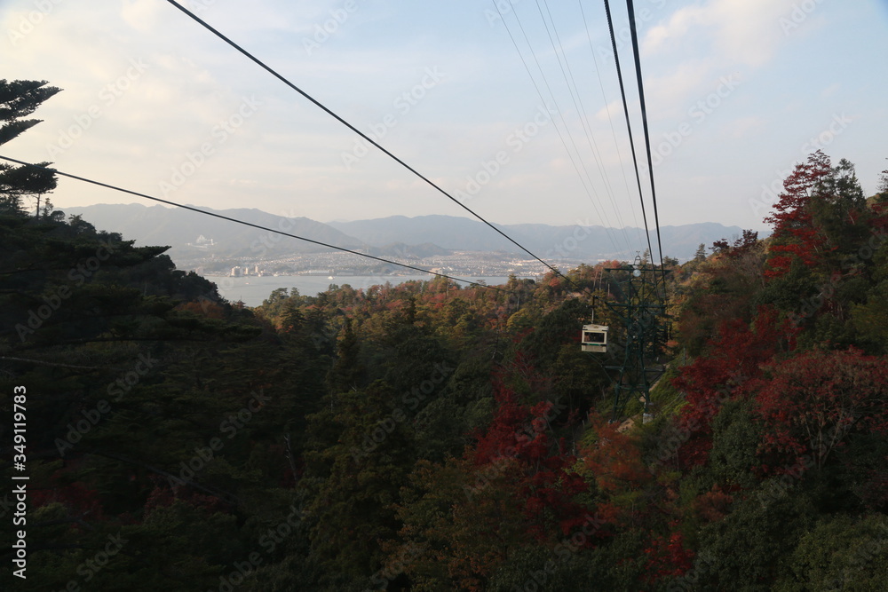 Beautiful Japanese autumn in Miyajima, Miyajimacho