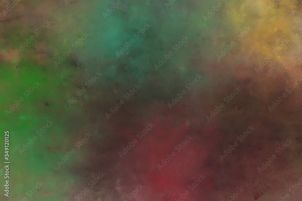 beautiful abstract painting background texture with dark olive green, peru and pastel brown colors. can be used as background graphic element