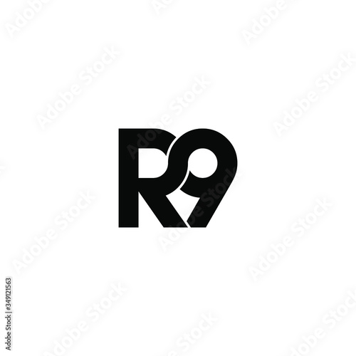 r9 letter original monogram logo design