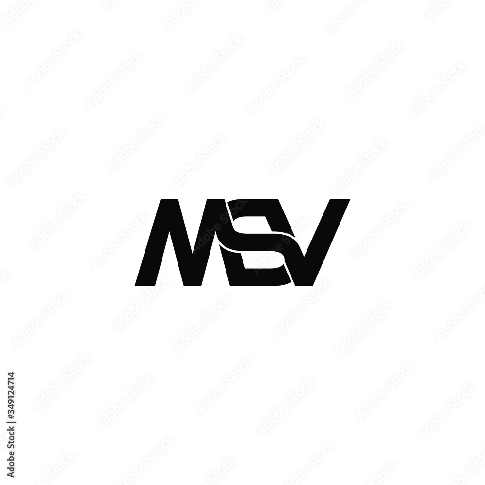 msv letter original monogram logo design msv letter original monogram logo design