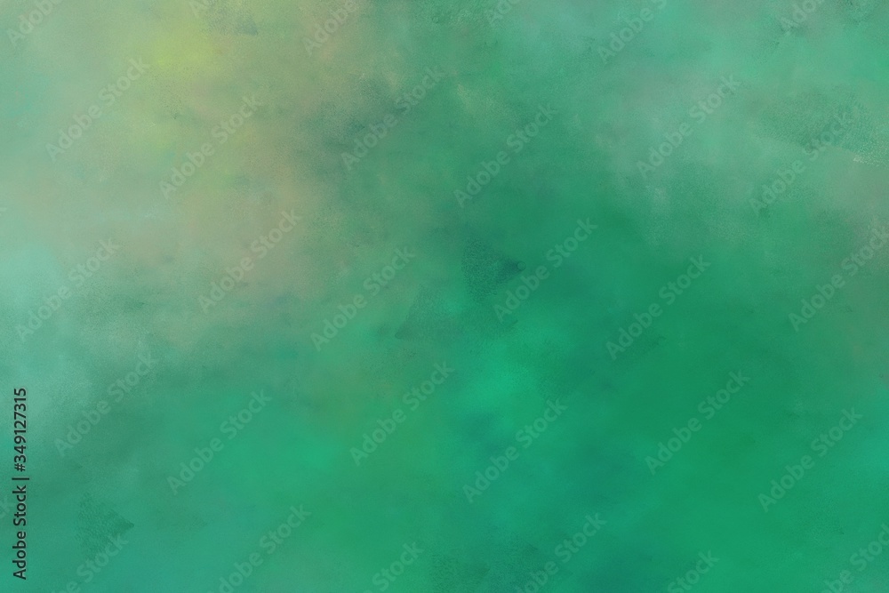 background sea green, dark sea green and cadet blue colored vintage abstract painted background with space for text or image. background with space for text or image