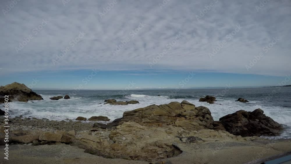 calm waves against the rocks. - no people calm waves against the rocks. - no people