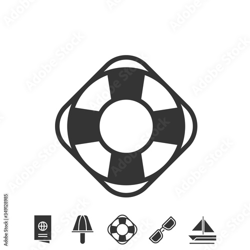 lifebuoy icon vector illustration design