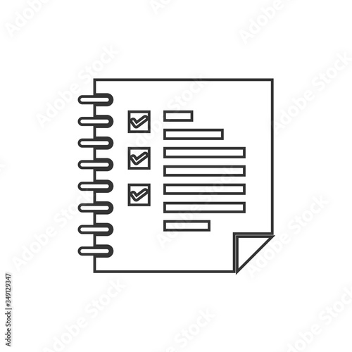 checklist icon vector illustration design © LiveLove