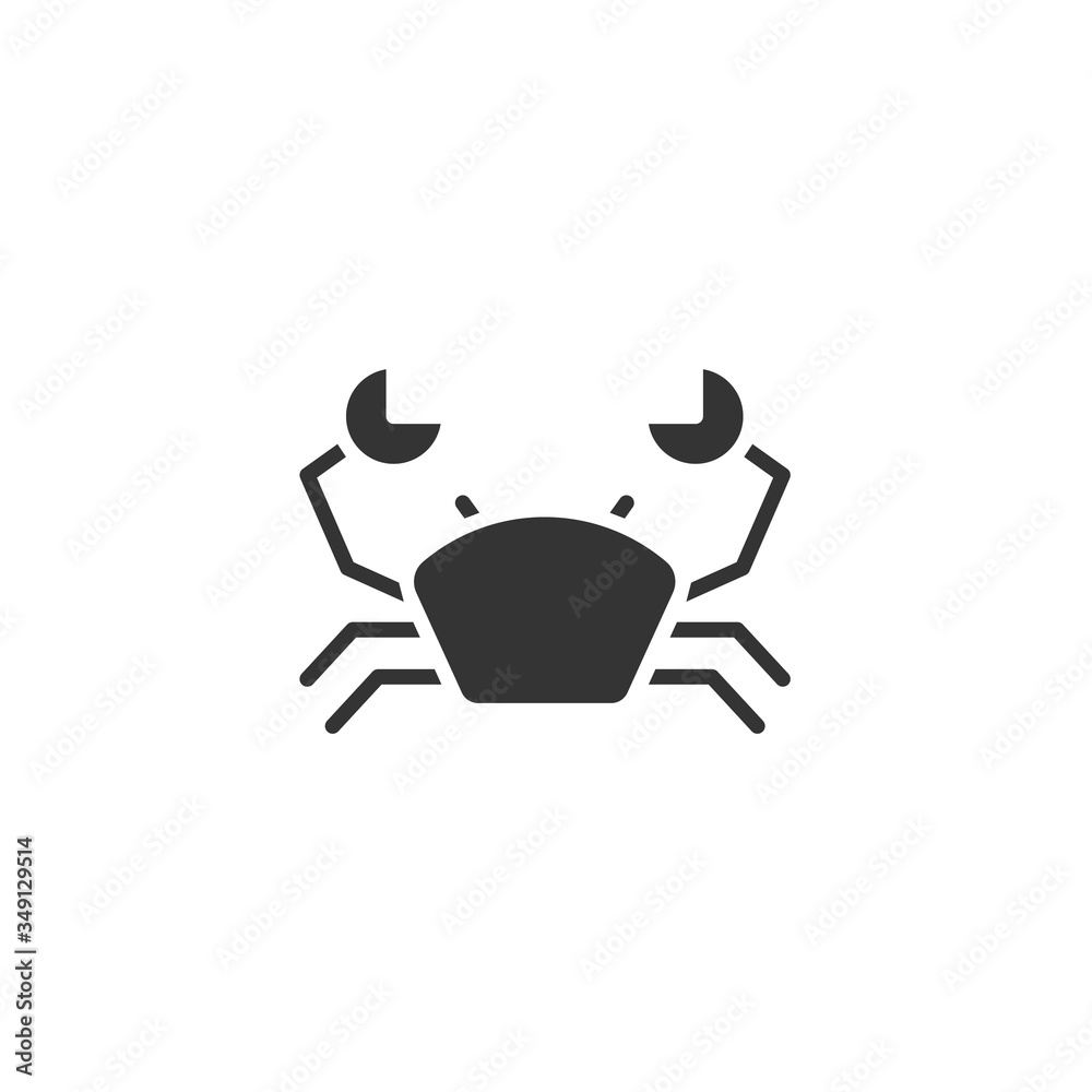 crab icon vector illustration design crab icon vector illustration design