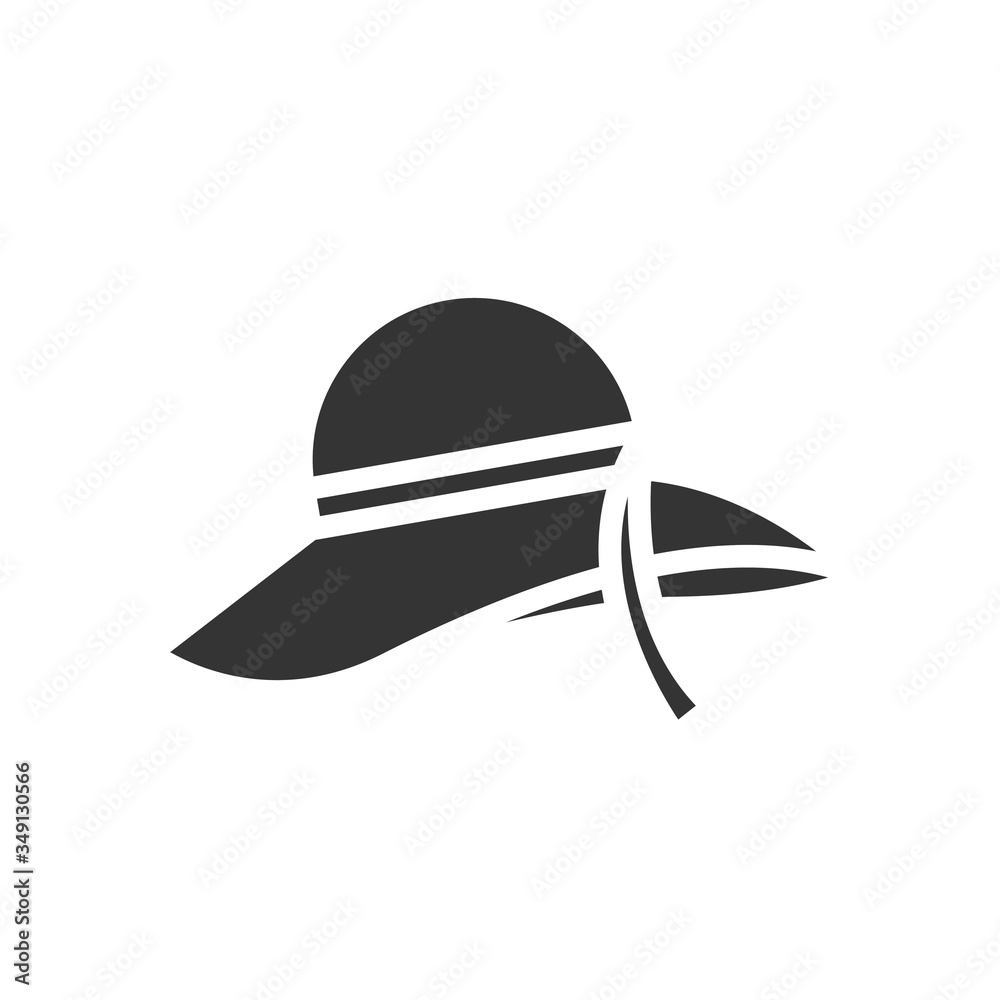 beach hat icon vector illustration design beach hat icon vector illustration design