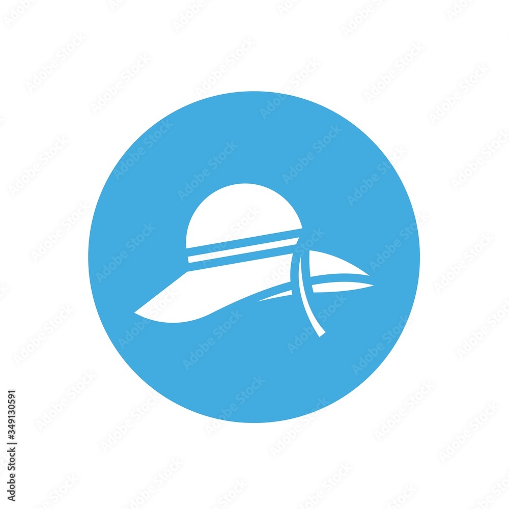 beach hat icon vector illustration design beach hat icon vector illustration design