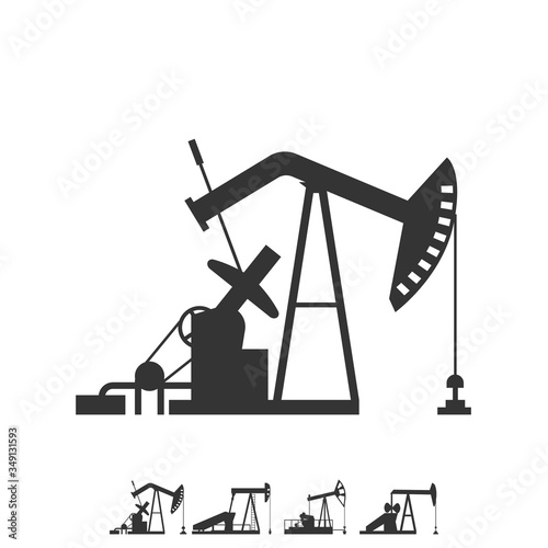 oil field pump icon vector illustration design