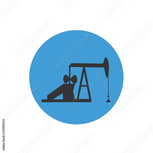 oil field pump icon vector illustration design