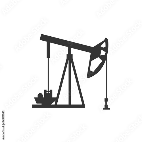 oil field pump icon vector illustration design