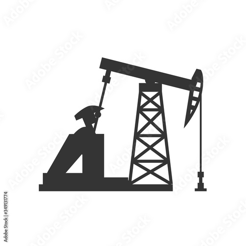 oil field pump icon vector illustration design