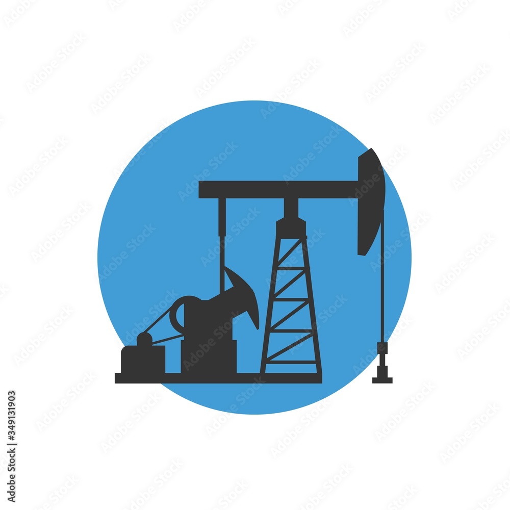 oil field pump icon vector illustration design oil field pump icon vector illustration design