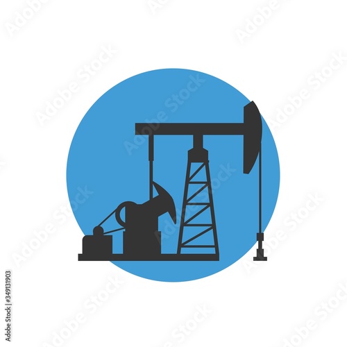 oil field pump icon vector illustration design