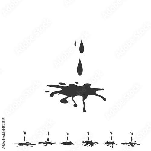 oil droplet icon vector illustration design