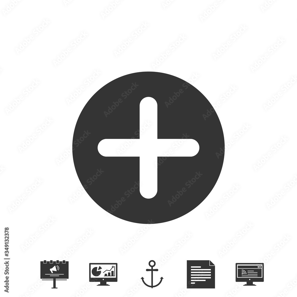 Obraz premium plus icon vector illustration design