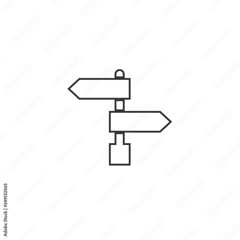 direction post icon vector illustration design direction post icon vector illustration design