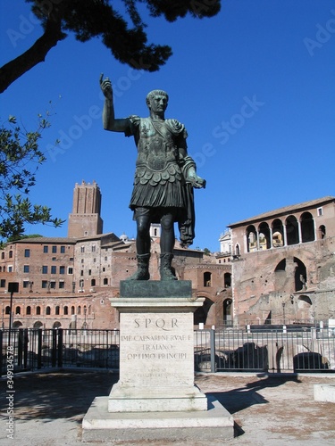 Trajans Statue - Rome - Italy