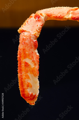 snow crab meat close-up