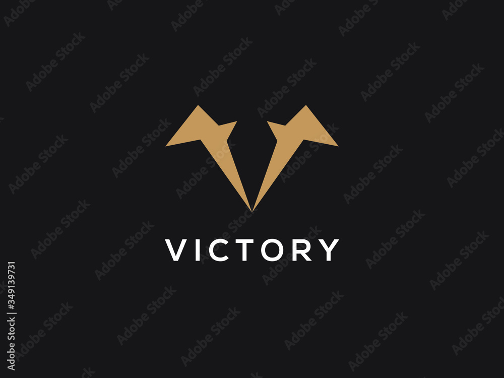 creative letter v logo vector design for any related business