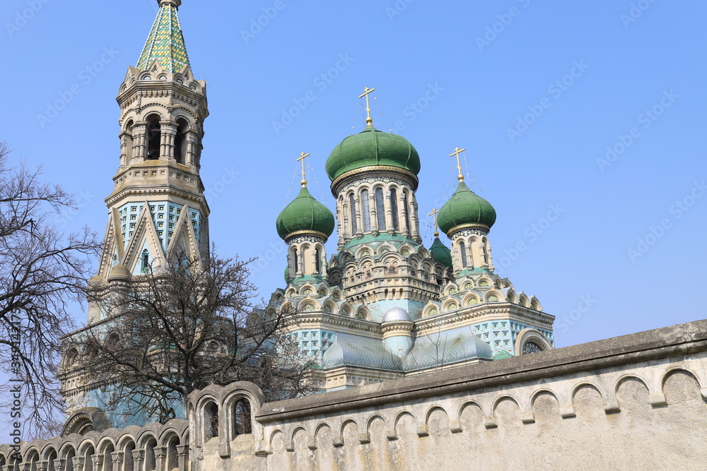 Assumption (Uspenskyi) Cathedral of Bila Krynytsia Old Believer, Ukraine. Religious buildings Orthodox Old-Rite Church, Old-ritualist temple.