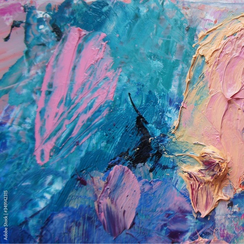photo with oil painted texture