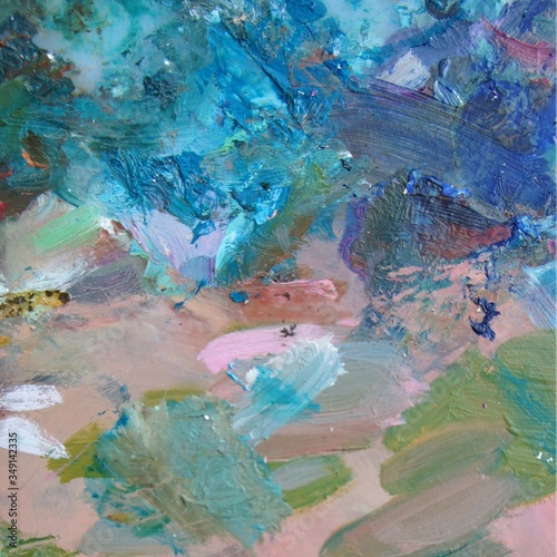 photo with oil painted texture