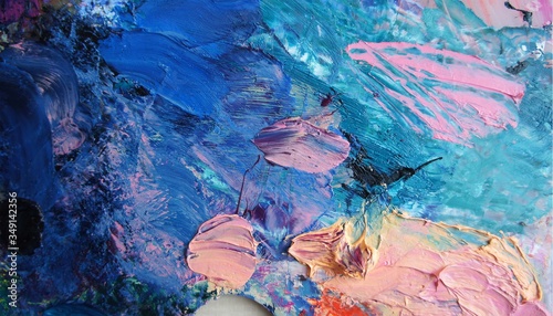 photo with oil painted texture