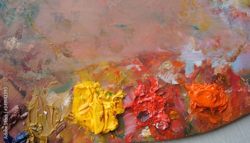 photo with oil painted texture
