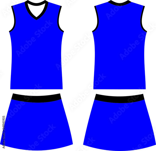 custom design mock up cheer leading uniforms illustrations vector 