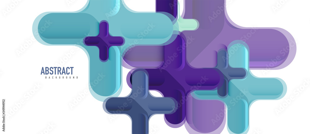 Glossy multicolored plastic style cross composition, x shape design, techno geometric modern abstract background. Trendy abstract layout template Glossy multicolored plastic style cross composition, x shape design, techno geometric modern abstract background. Trendy abstract layout template