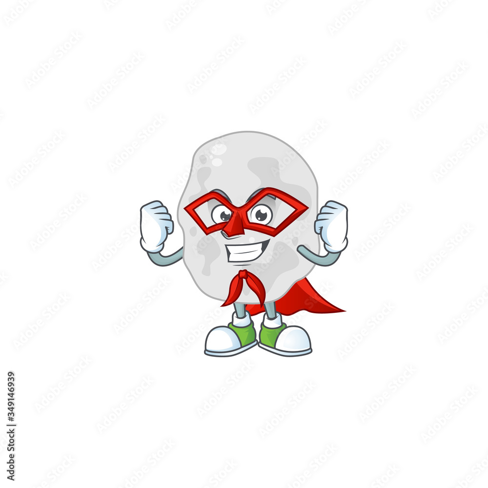 Planctomycetes cartoon drawing concept performed as a Super hero