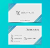 Abstract gradient visit card or business card template