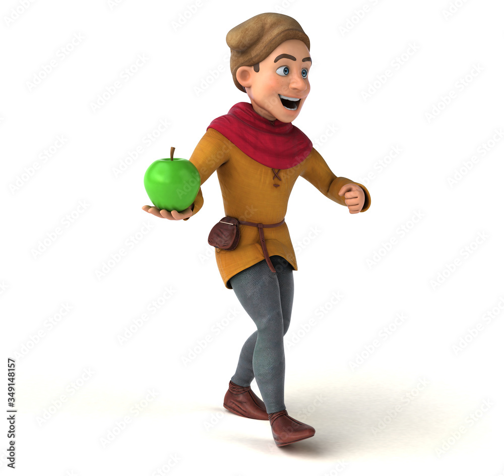 3D Illustration of a medieval historical character 3D Illustration of a medieval historical character
