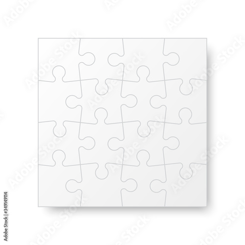 Set puzzle pieces. Texture mosaic background. Vector.