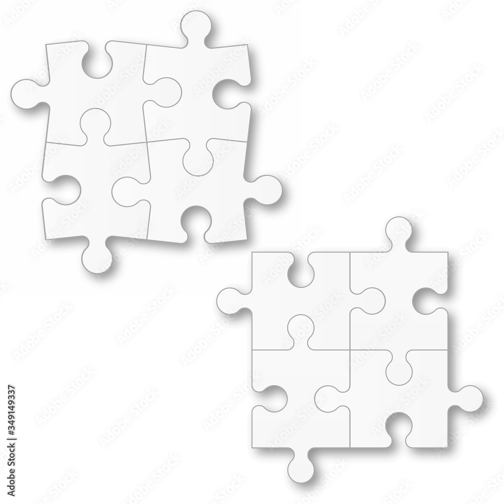 Set puzzle pieces. Texture mosaic background. Vector. Set puzzle pieces. Texture mosaic background. Vector.