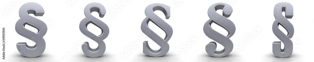 paragraph article sign section clause symbol silver legal icon 3d rendering paragraph article sign section clause symbol silver legal icon 3d rendering