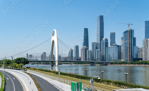 Urban architectural landscape of Guangzhou, China..