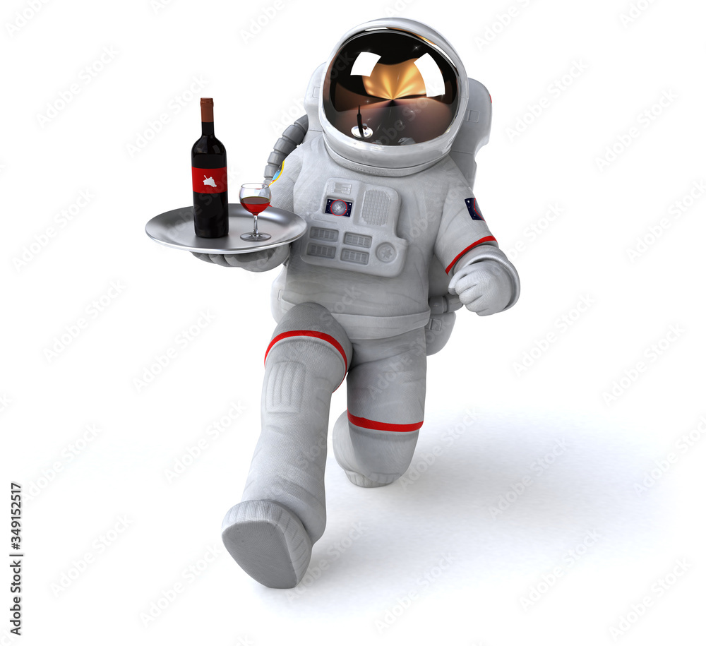 Fun astronaut - 3D Illustration Fun astronaut - 3D Illustration