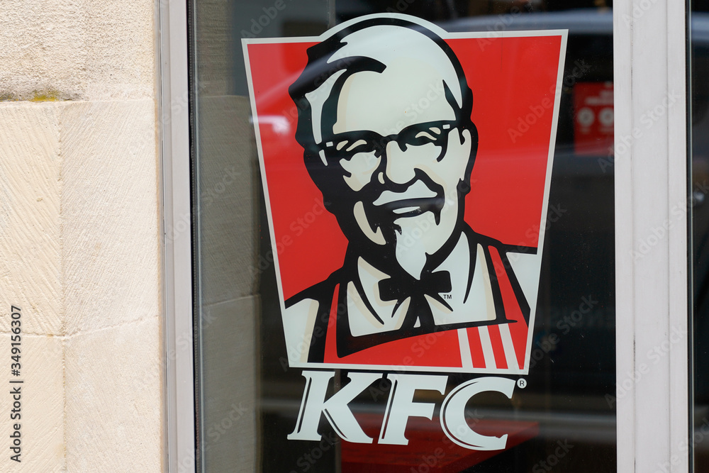 KFC restaurant sign shop logo Kentucky fried chicken fast food chain ...