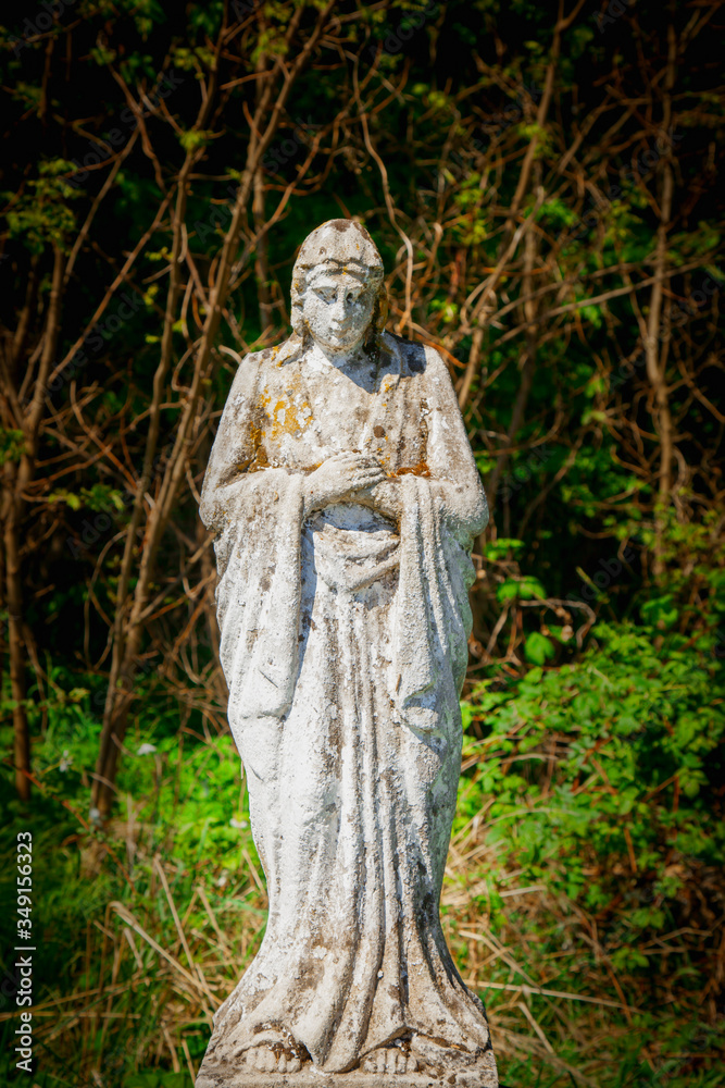 Very ancient stone statue of Virgin Mary Very ancient stone statue of Virgin Mary