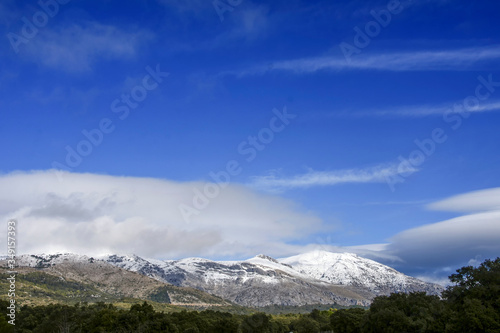 invierno en el parque natural de sierra de las nieves, Andalucía