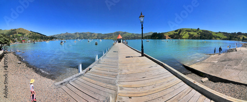 Daly   s Wharf in Akaroa  New Zealand 