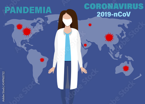 Novel Coronavirus COVID-19 medical infection.Virus infographic symptoms covid19 molecule on red. Dangerous asian ncov corona virus pandemic risk background design.
