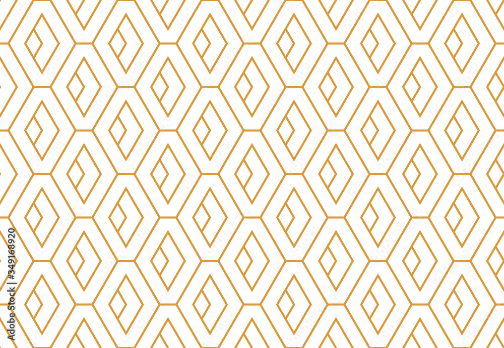 The geometric pattern with lines. Seamless vector background. White and gold texture. Graphic modern pattern. Simple lattice graphic design The geometric pattern with lines. Seamless vector background. White and gold texture. Graphic modern pattern. Simple lattice graphic design