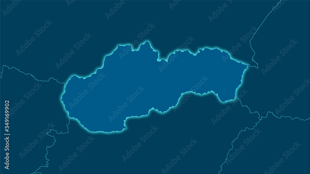 Slovakia, solid - light glow Slovakia, solid - light glow