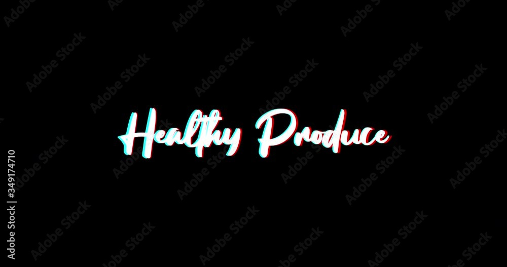 Healthy Produce Calligraphy Text Glitch Effect Animation on Black Background
-4K Resolution Healthy Produce Calligraphy Text Glitch Effect Animation on Black Background
-4K Resolution