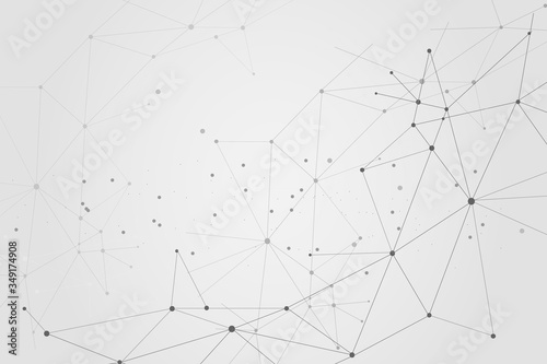 Abstract connecting dots, Polygonal background, technology design, vector illustrator