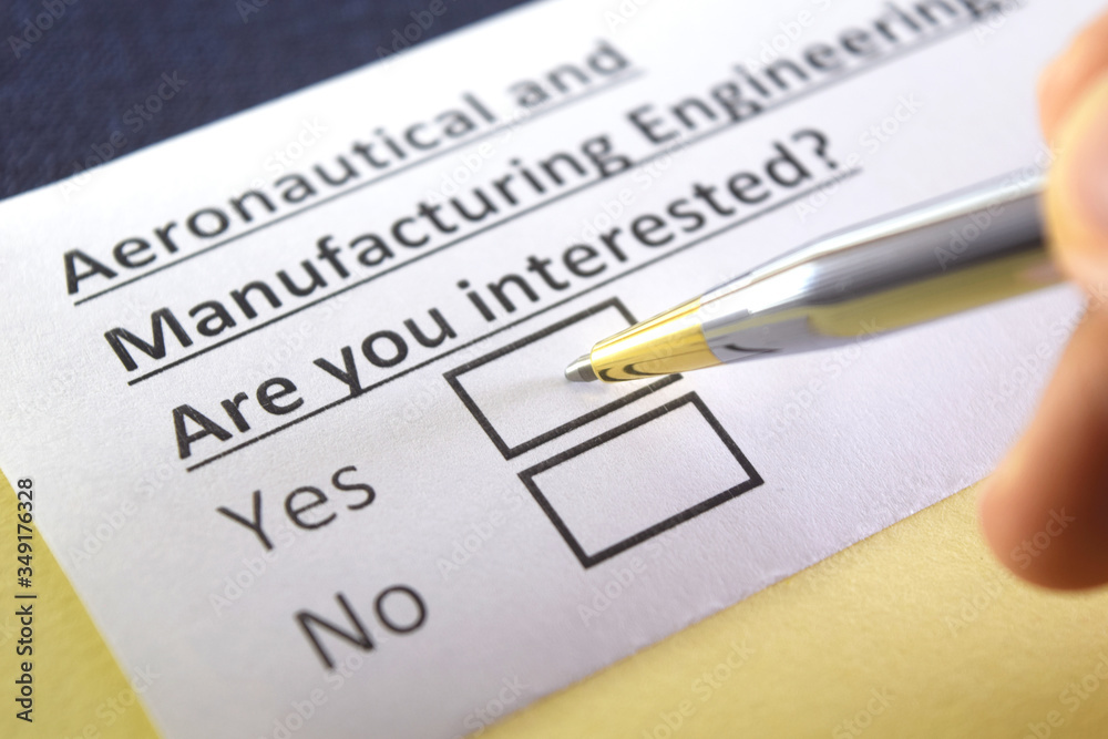 One person is answering question about aeronautical and manufacturing engineering. One person is answering question about aeronautical and manufacturing engineering.
